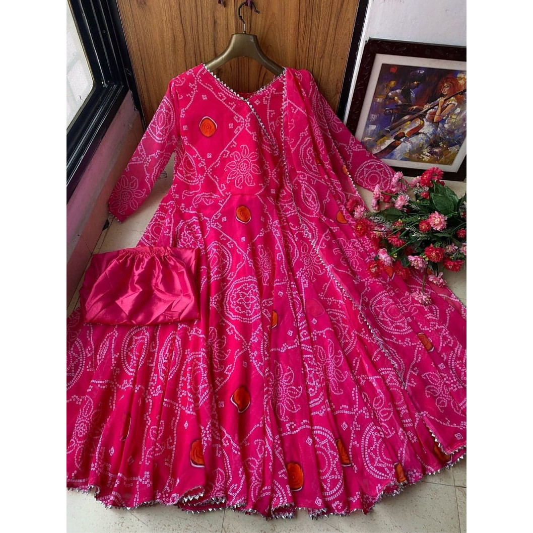 Elegant 2-Piece Long Kurti Gown for Women & Girls