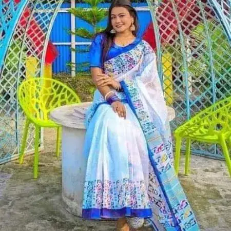 Special Screen Print Half Silk Saree for Women – Stylish & Trendy