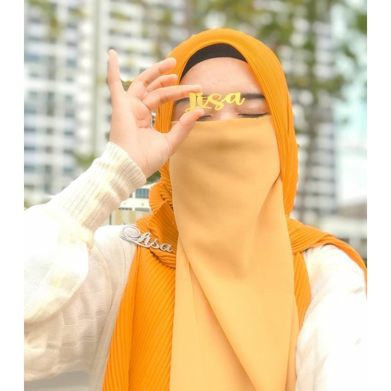 Cheery One Part Half Niqab for Women - Hijab Collection