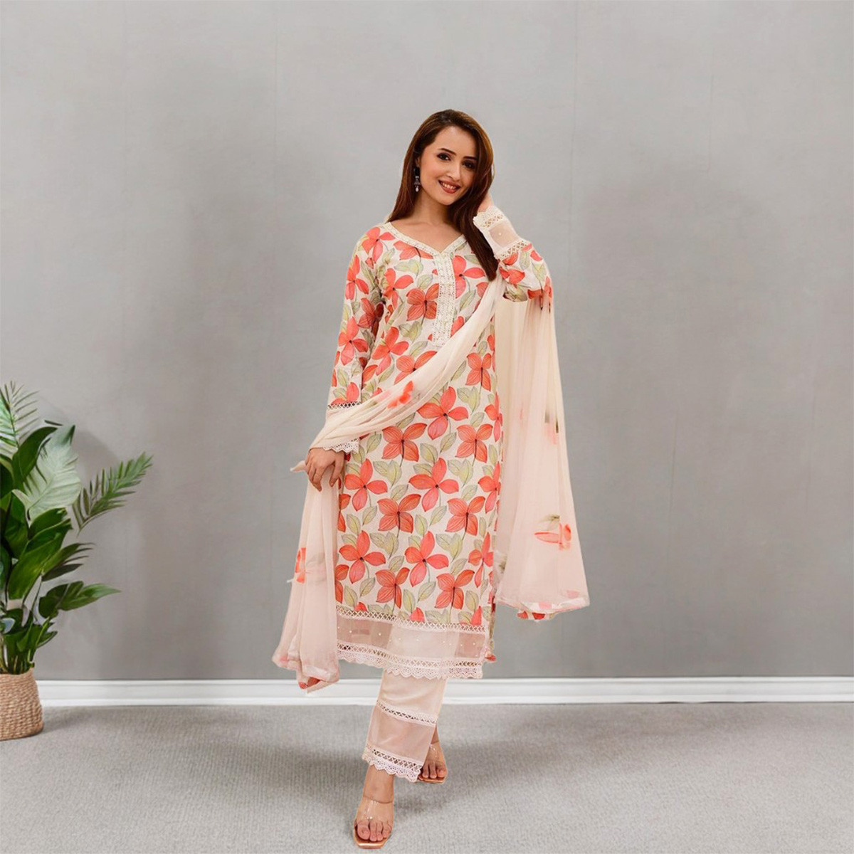 New Collection Women Cotton Salwar Kameez – Ready Made Three Piece