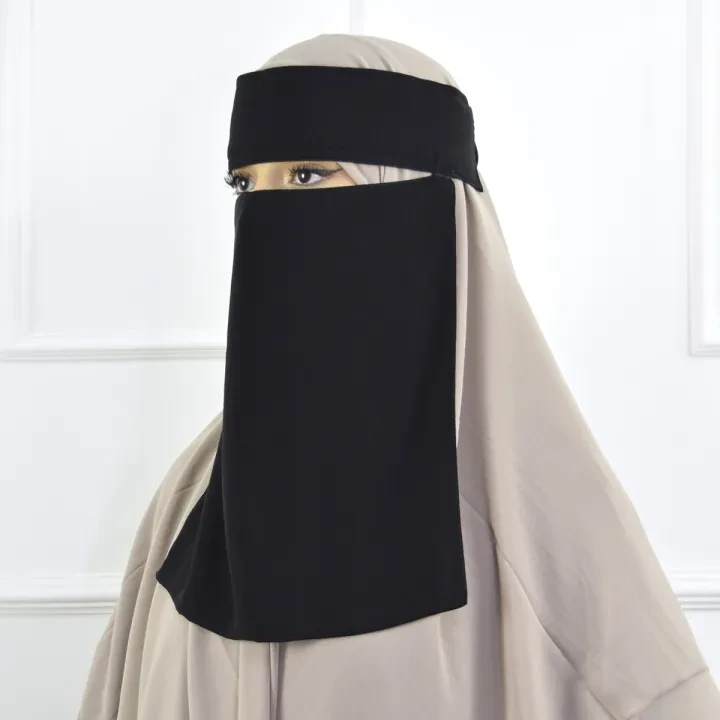 Single Layer Niqab for Women - Comfortable & Adjustable