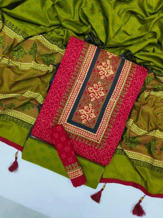 Women’s Cotton Three Piece – Stylish & Fashionable